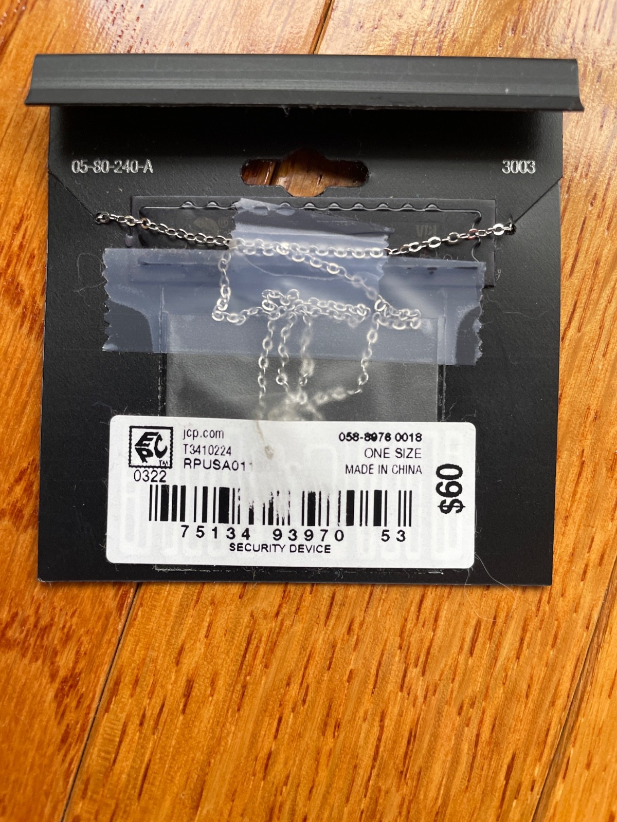 NEW Silver Treasures Sterling Silver 18″ XO Necklace