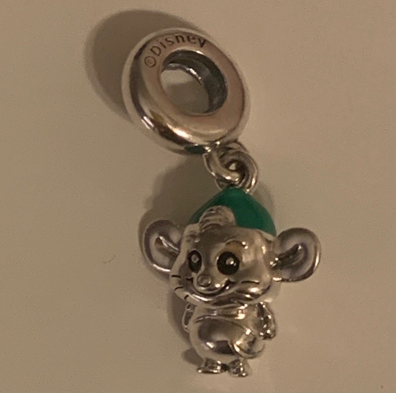 Genuine Pandora S925 Silver Disney Cinderella GUS Mouse Dangle Charm 798849C01