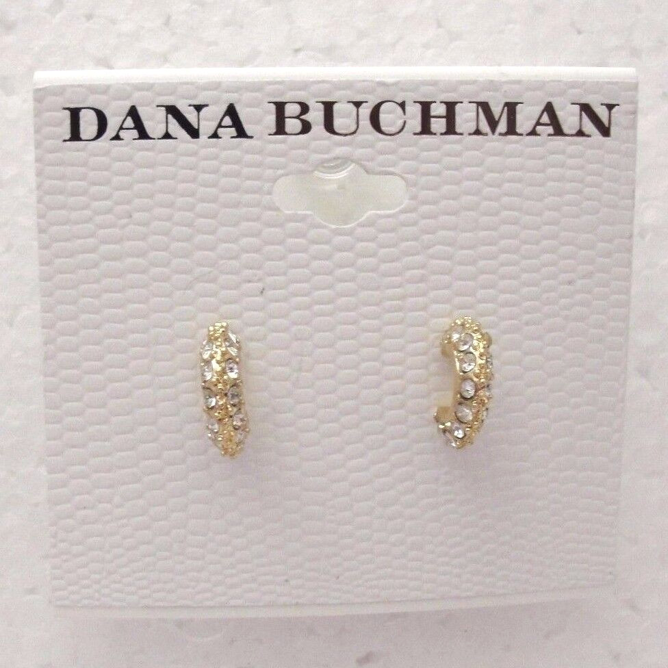 Women’s Dana Buchman Goldtone & Rhinestone Circle Pierced Earrings – New