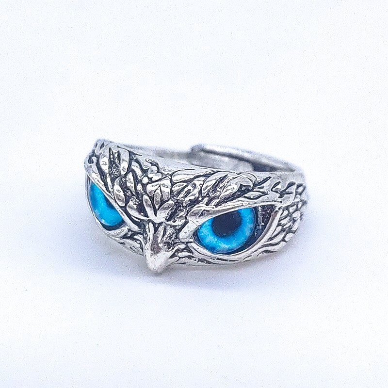 Owl Artsy vintage ring, vintage animal, adjustable ring for women and men
