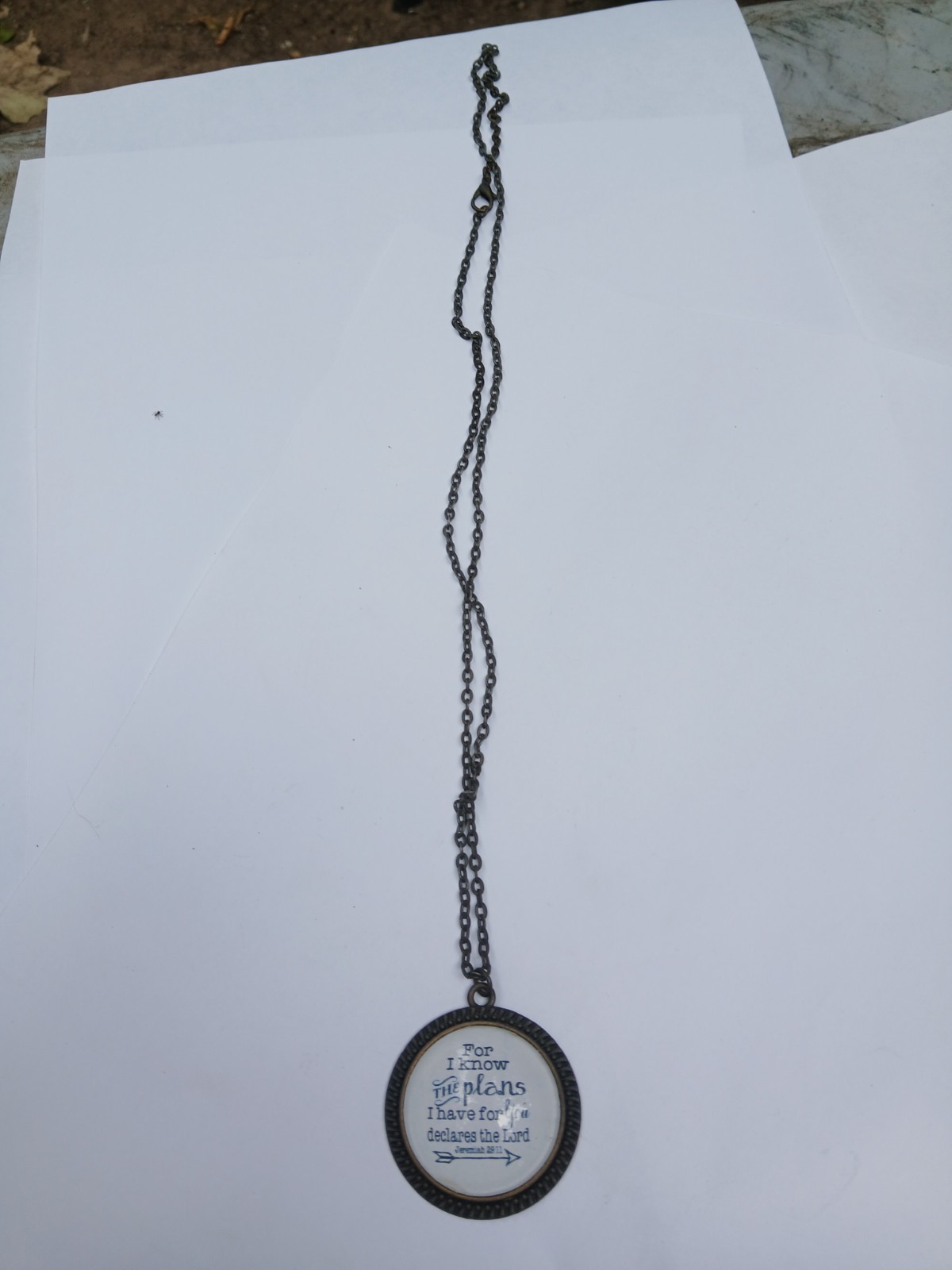 Jeremiah 29:11 I Know The Plans Necklace Bible Scripture Faith Religious Gifts