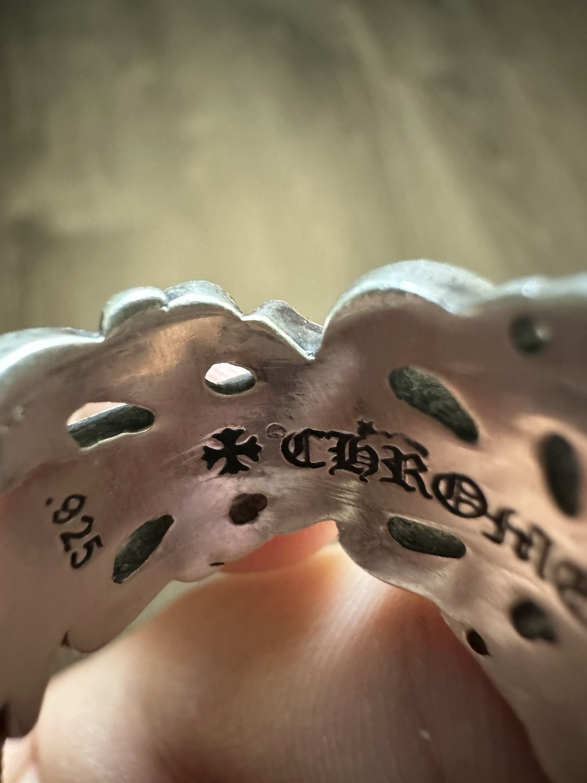 Chrome Hearts Double Floral Ring Size 7 100% Authentic