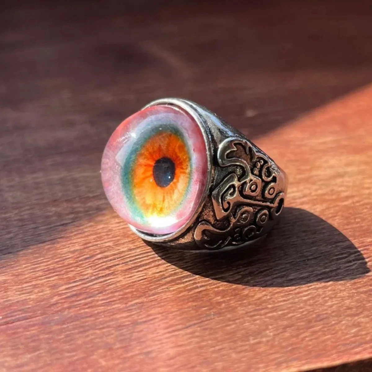 Adjustable Dark Lore Rings Eye Of The Curtain Ring Eyeball Design Rings Gifts