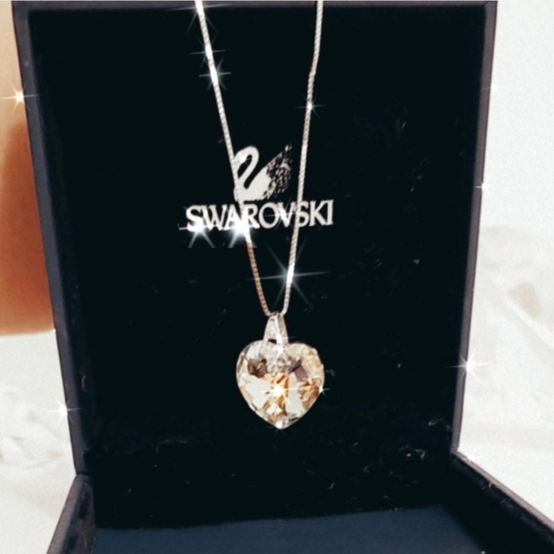 Swarovski Signed 925 Sterling Silver Multicolor Crystal Heart Pendant Only