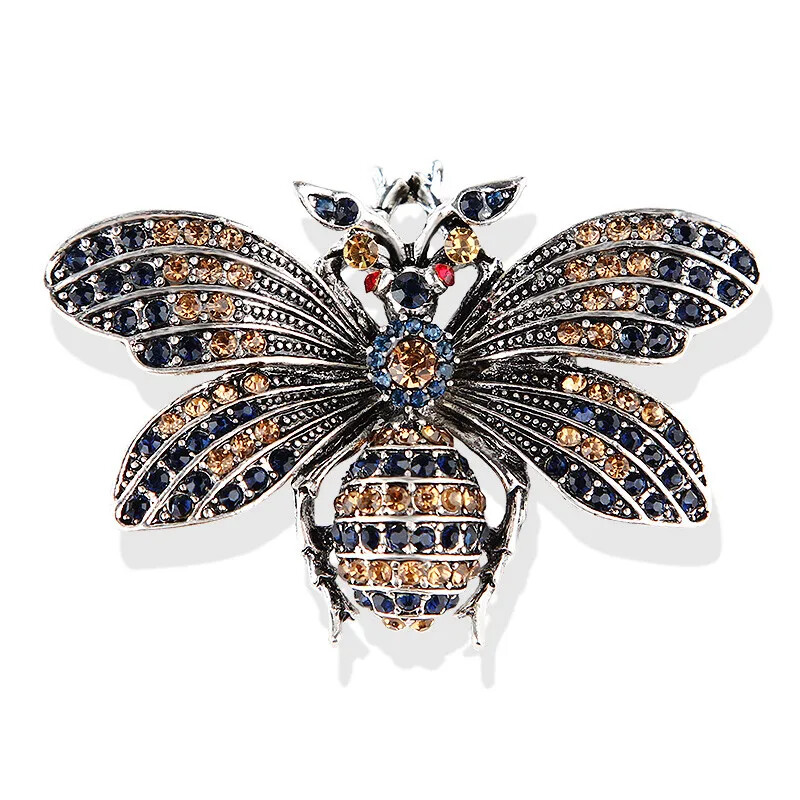 Women Men Bee Beetle Brooches Fashion Metal Cute Insect Jewelry Accessories