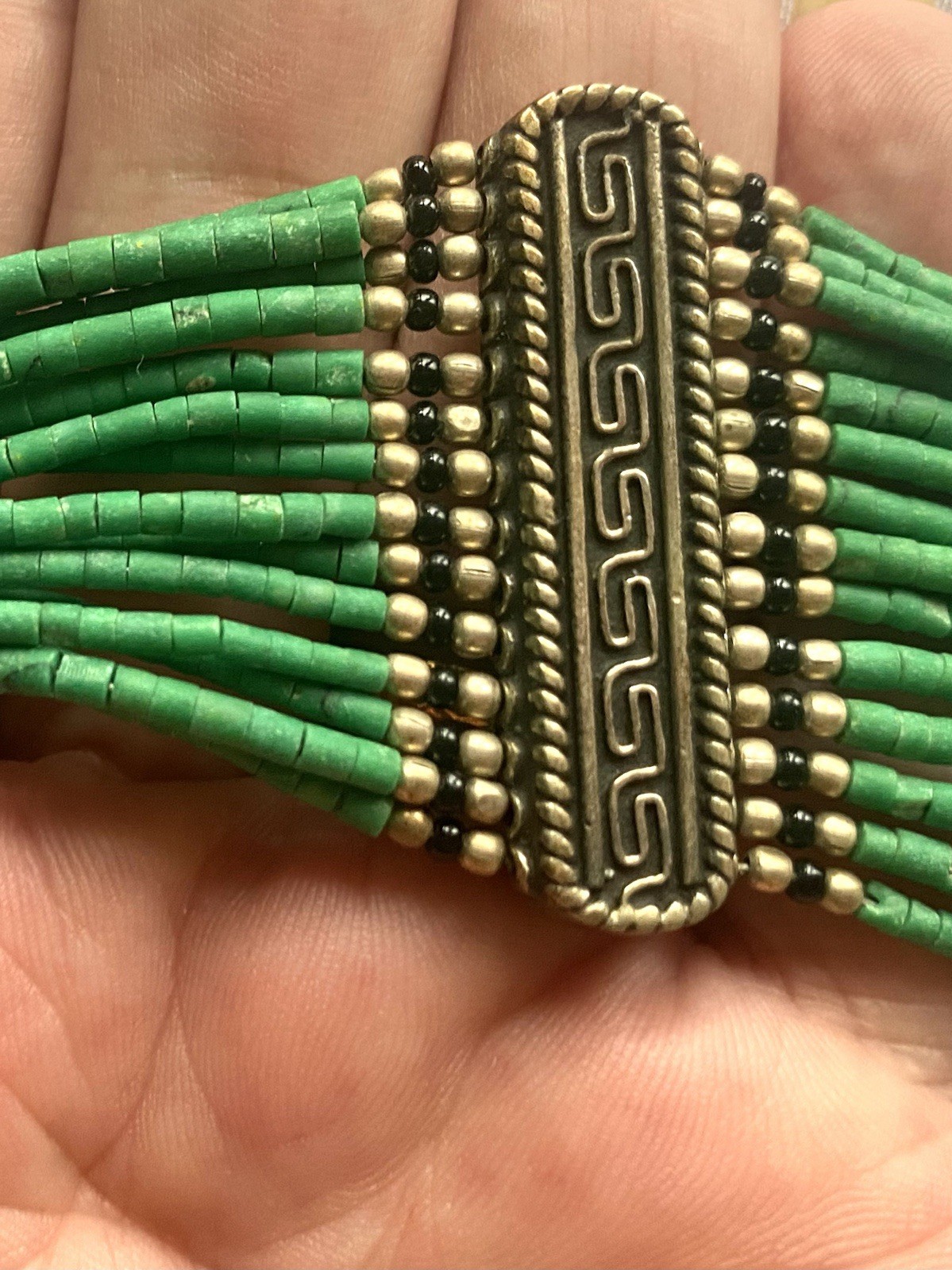Vintage Necklace –Lapis Lazuli & Turquoise Statement-Handmade-Rare Find