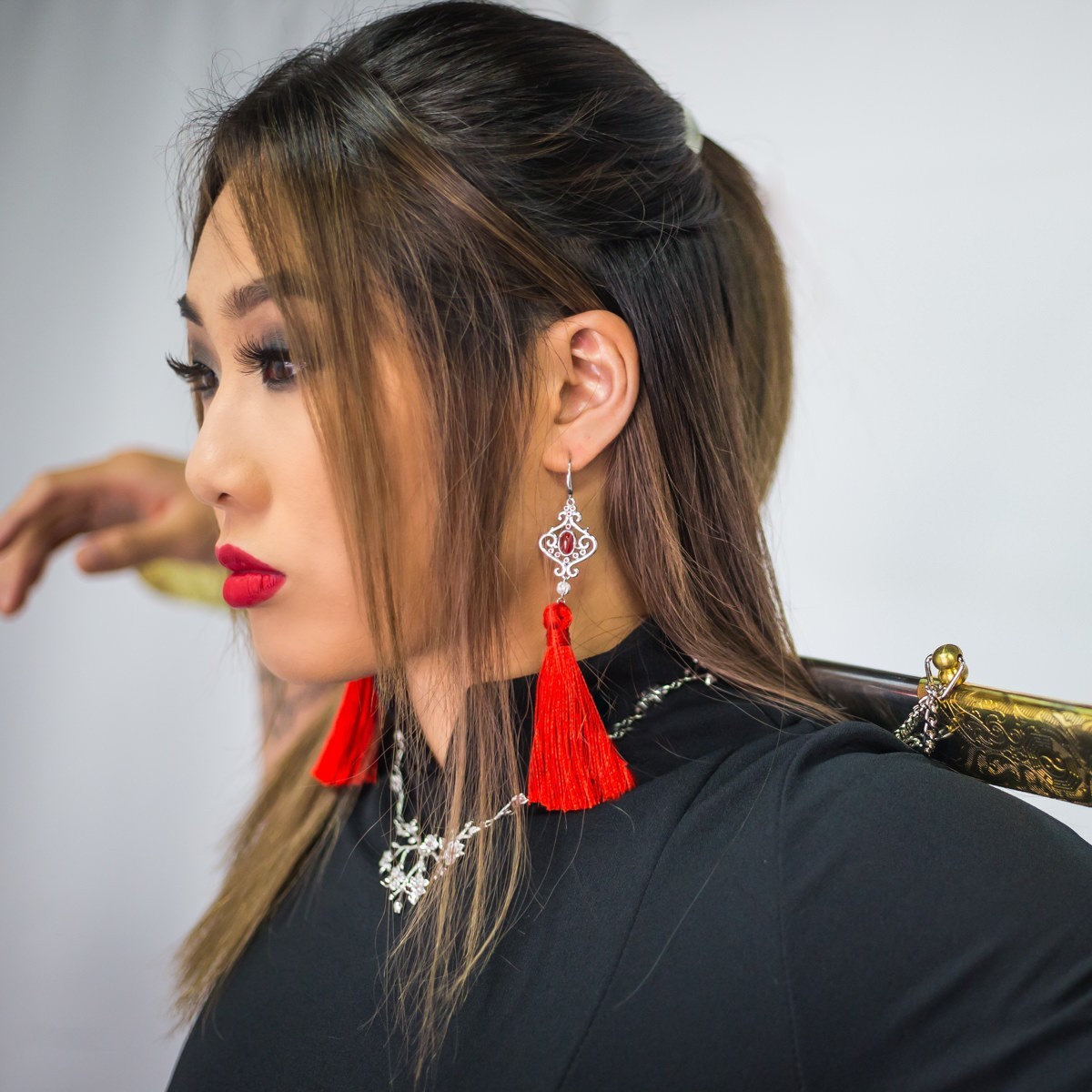Disney X RockLove NEW ‘Mulan’ Wisdom Tassel Earrings in Sterling Silver