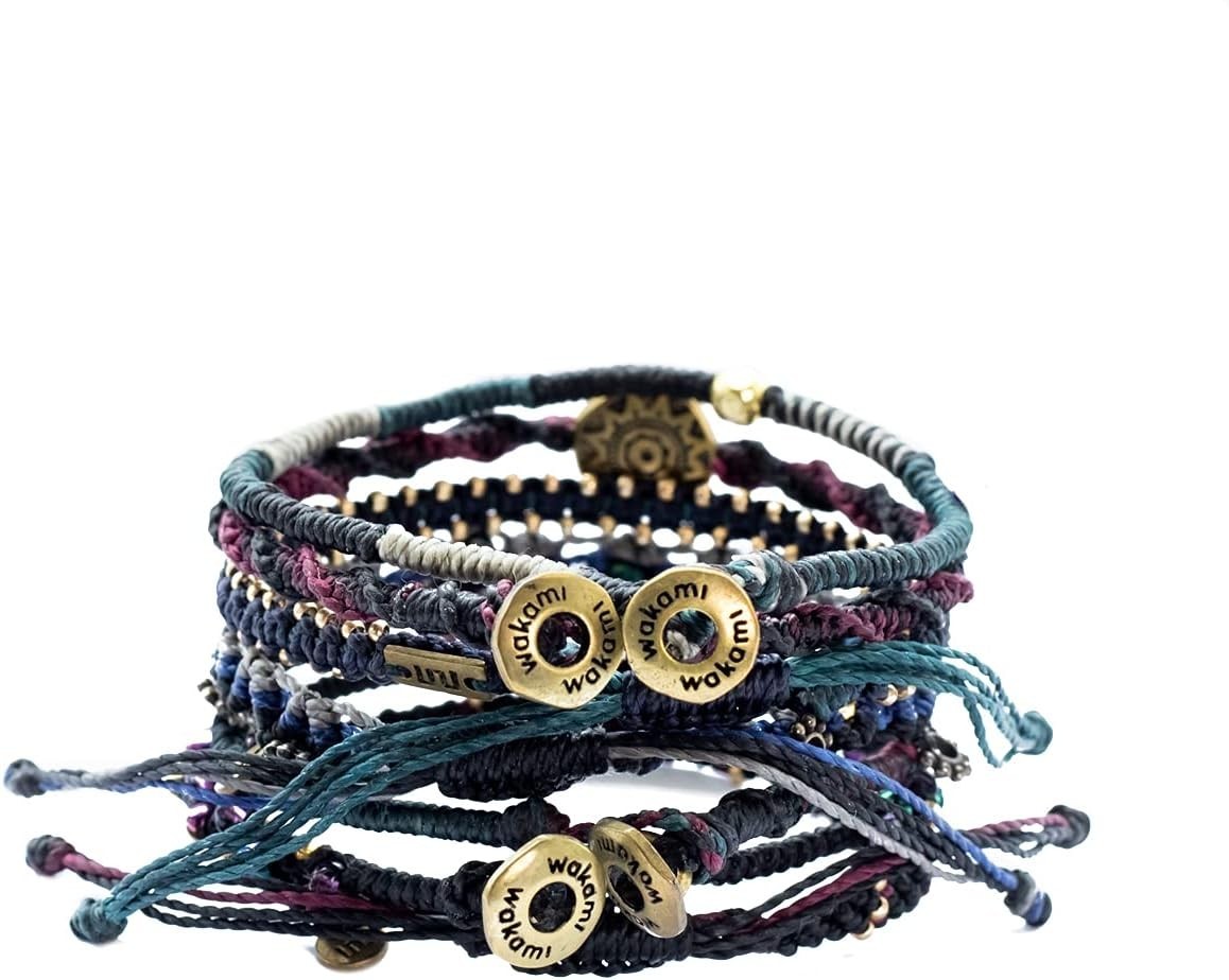 Waterproof 7-Piece Earth Charm Bracelet Stack – Trendy Boho Jewelry for Women