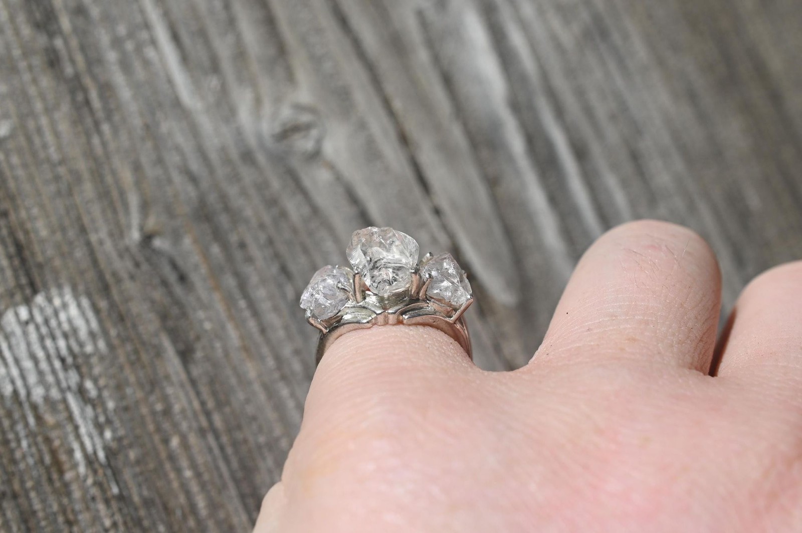 Engagement ring Lake county diamond sterling silver size 3 4 5 6 7 8 9 10 11 12