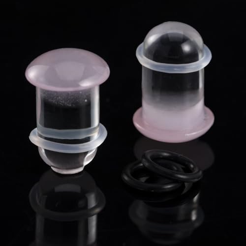 Glass Ear Stretching Kit 0.5mm Increment Gauges 16G – 1.2mm-4mm (16g-6g) Pink