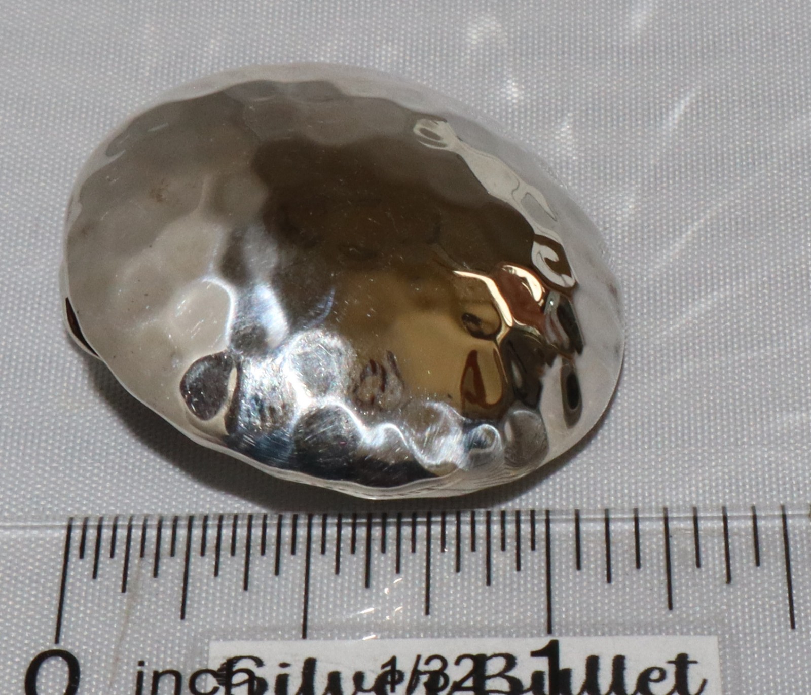 Silpada Sterling Silver Hammered Puffy Sphere Pendant S1643