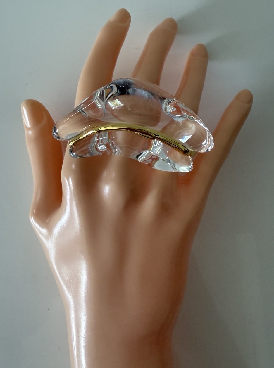 ALEXIS BITTAR Liquid Lucite Wave Ring