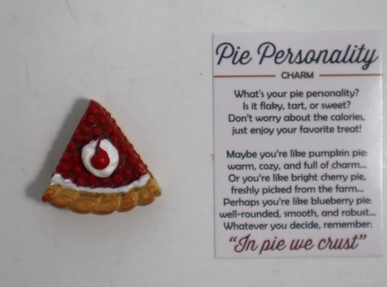 Ganz Charm, Pie Personality Miniature Charm Figurine – Cherry (ER79806-CHERRY)