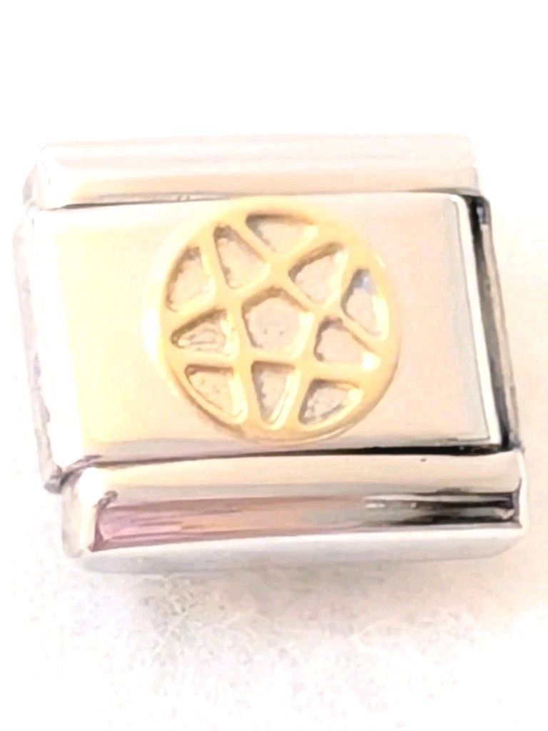 Authentic Nomination Gold 18k Symbol Classic Italian Charm Classic 9mm N107