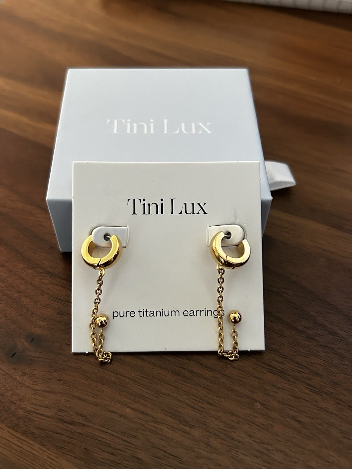 Tiny Lux Titanium Earrings – Peri Hoop – Stud and hoop for multiple piercings