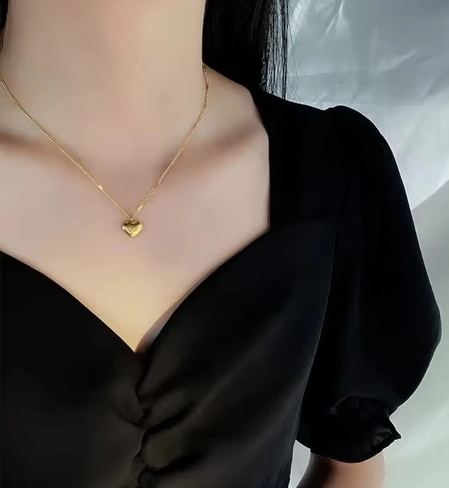 ❤️ Women’s Necklace Heart Love Pendant Jewelry Women Gold Chain Gift