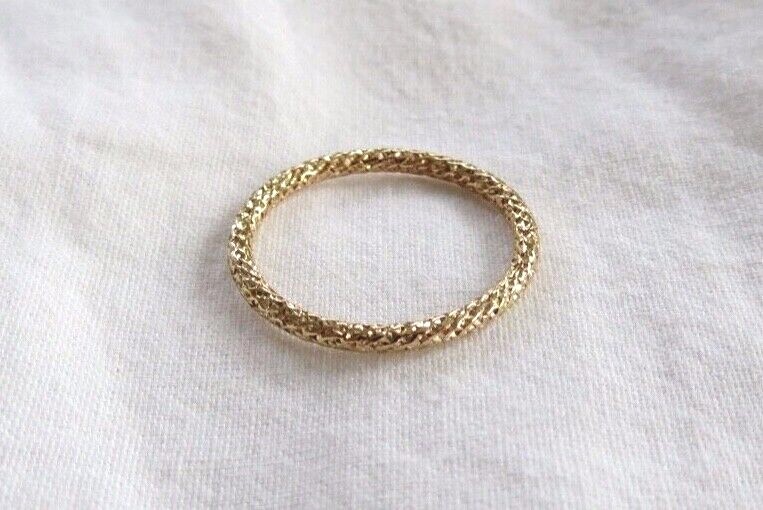 Gold Sparkle Ring, 14k Gold Filled Ring, Gold Stack Ring, Thick Gold Ring, 14k