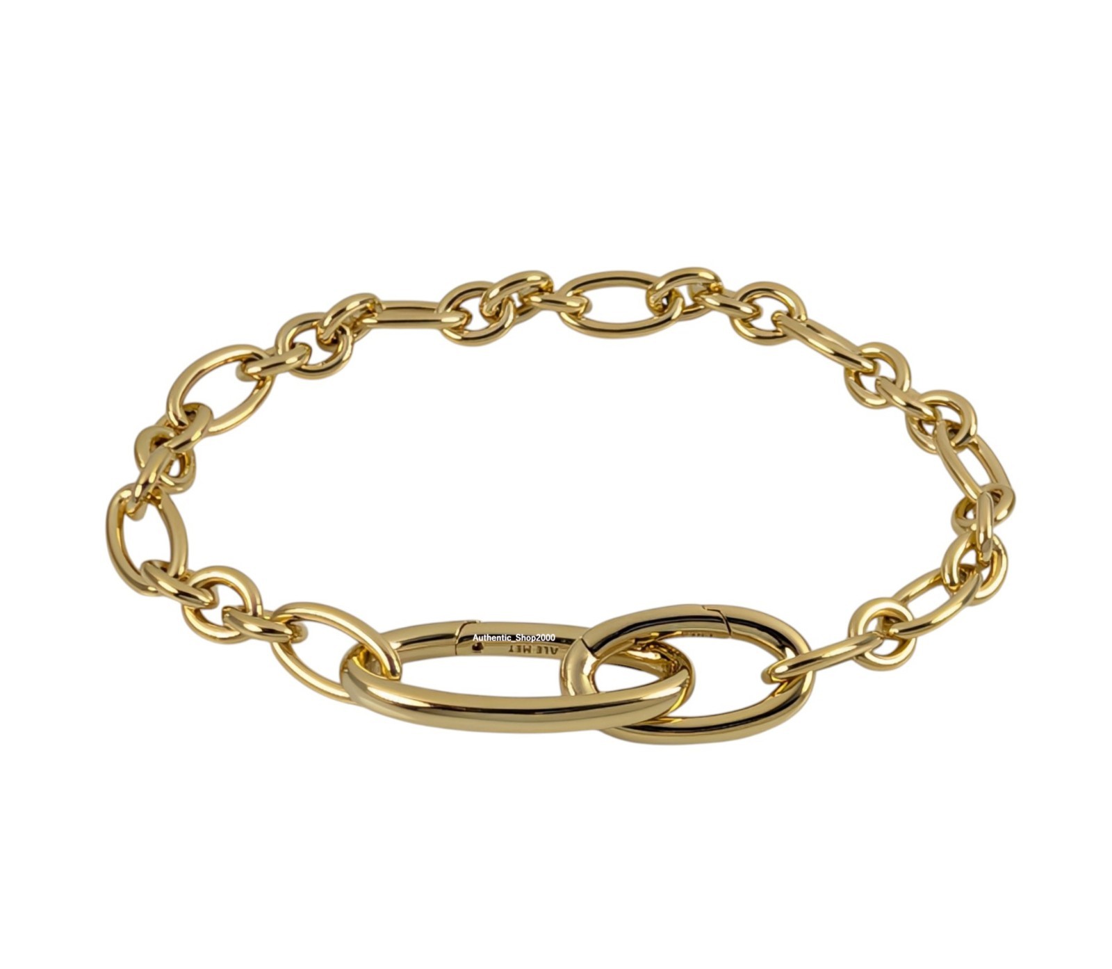 NEW 100% Authentic PANDORA 14k Gold Openable Oval Link Chain Bracelet 564678C00