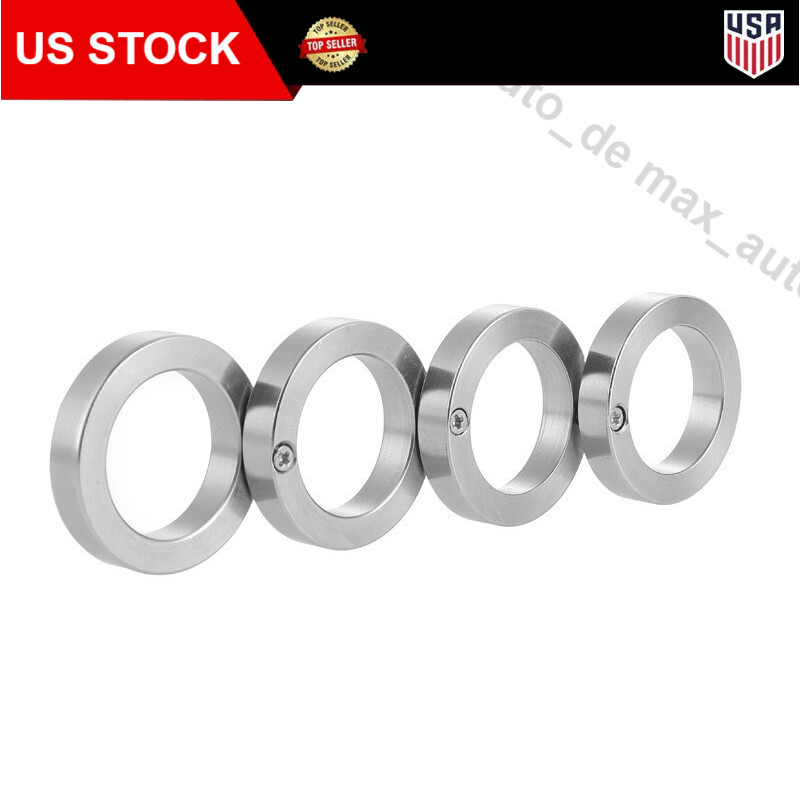 4PCS Outdoor Rotatable Folding Buckle Ring Stainless Steel Fit Hiking Defense