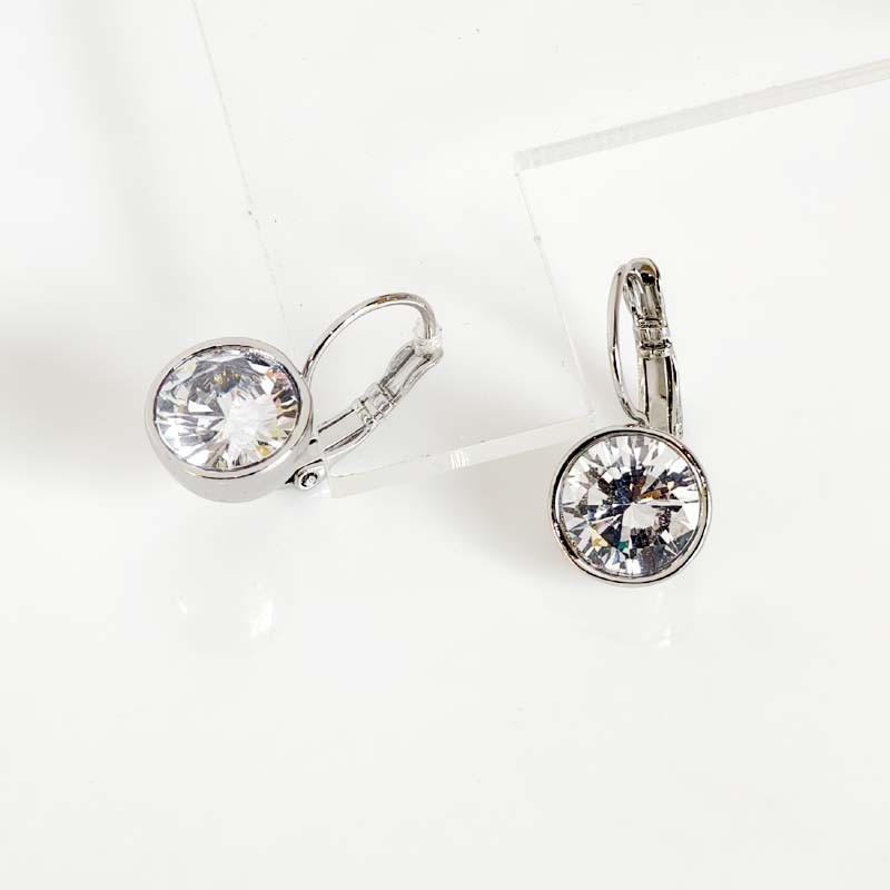 New White House Black Market CZ Round Drop Earrings Women Party Vacation Jewelry