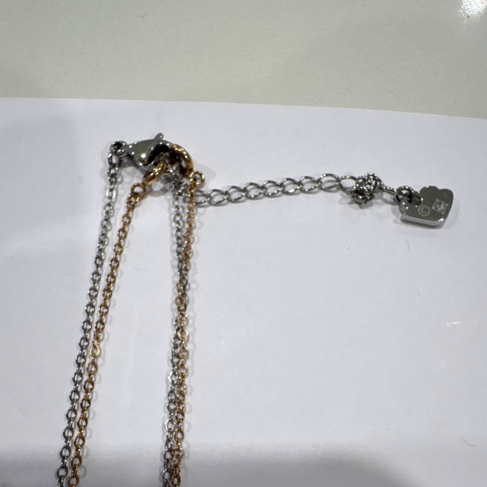 Swarovski Signed Crystal Y-Drop Lariat Barrel Pendant Swan Charm Adjustable