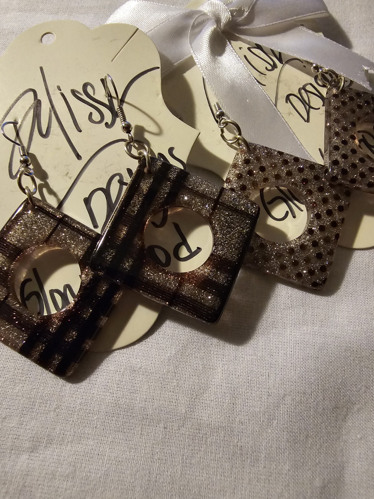 Earrings , 2 sets, handmade , 2 for the price of one