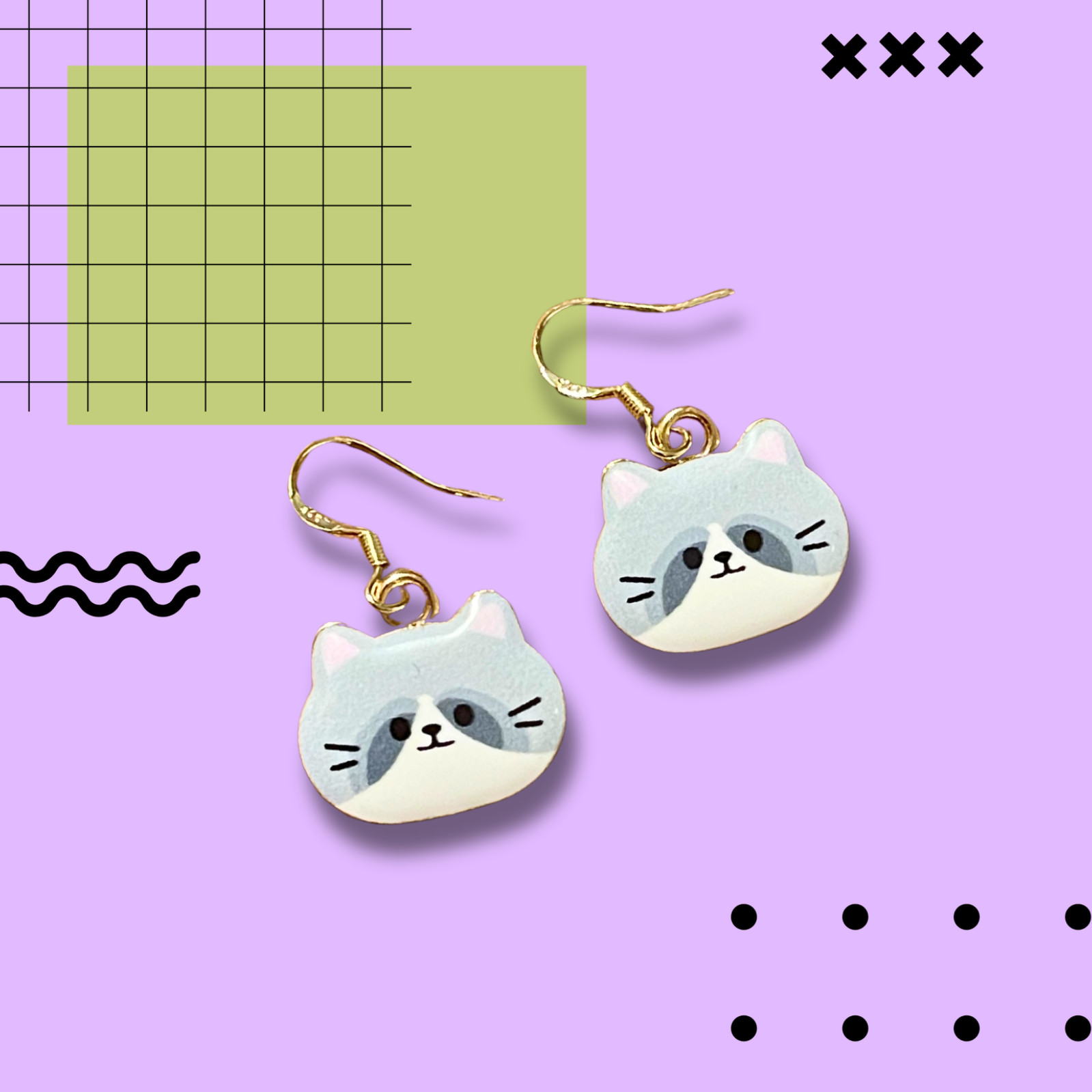 10 Pairs Assorted Dangle Earrings – Cute Fun Random Lot – Animal, Candy, Novelty