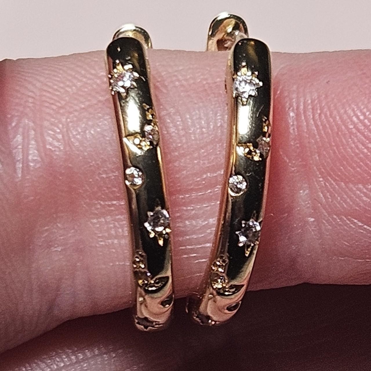 Celestial Glow Hoops – Golden Aura