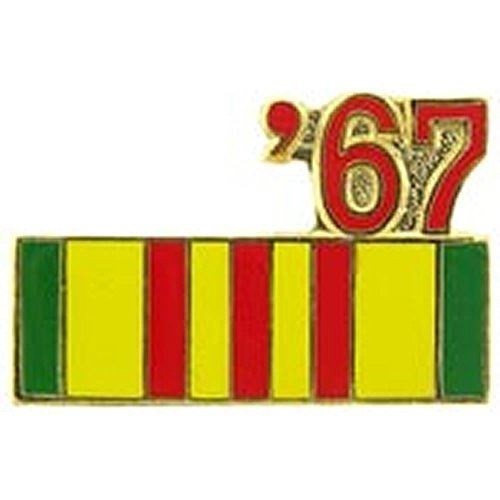 1967 VIETNAM SERVICE RIBBON LAPEL OR HAT PIN