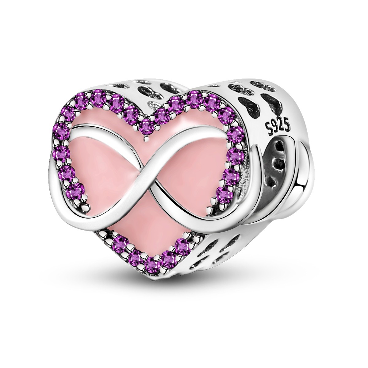 European 925 Silver DIY Charm Valentine’s Day Infinite Love For Women Bracelets