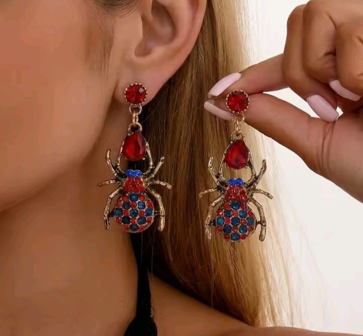 Halloween Earrings Collection Pumpkin Ghost Spider Skeleton Gothic Dangle Gift