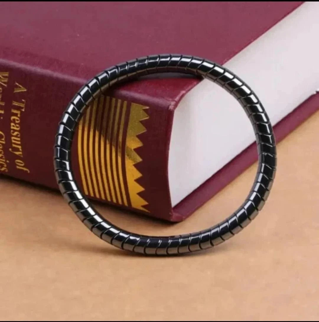 2 Magnetic Therapy Hematite Bracelet 8mm Beads for Men and Women