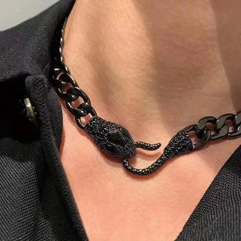Snake Choker Jewelry Sexy Gothic Reptile Animal Chain Necklace