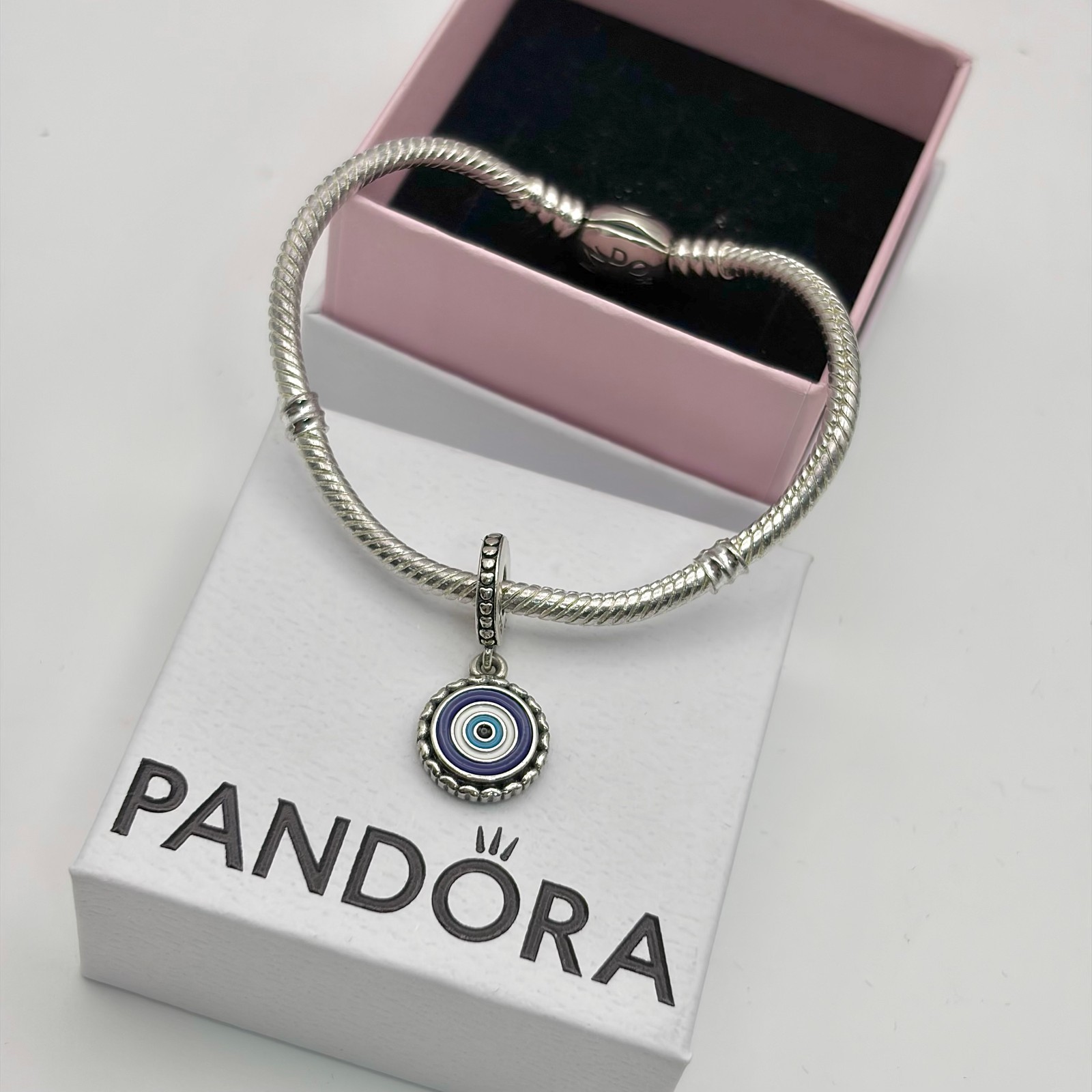 100% NEW #792018_E009 PANDORA Evil Eye Dangle Charm