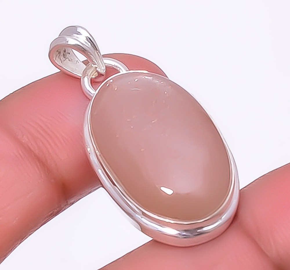 Moonstone – Sri Lanka 925 Sterling Silver Pendant 1.33″ P972910, Christmas Gift