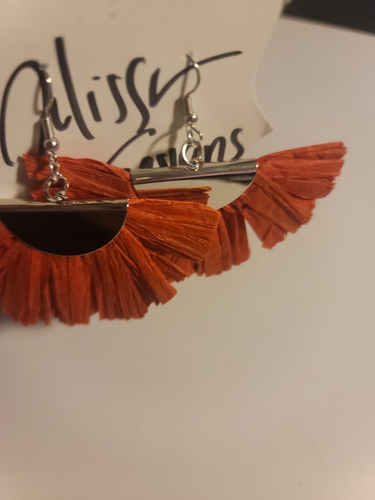 Lightweight earrings dangle earrings Red