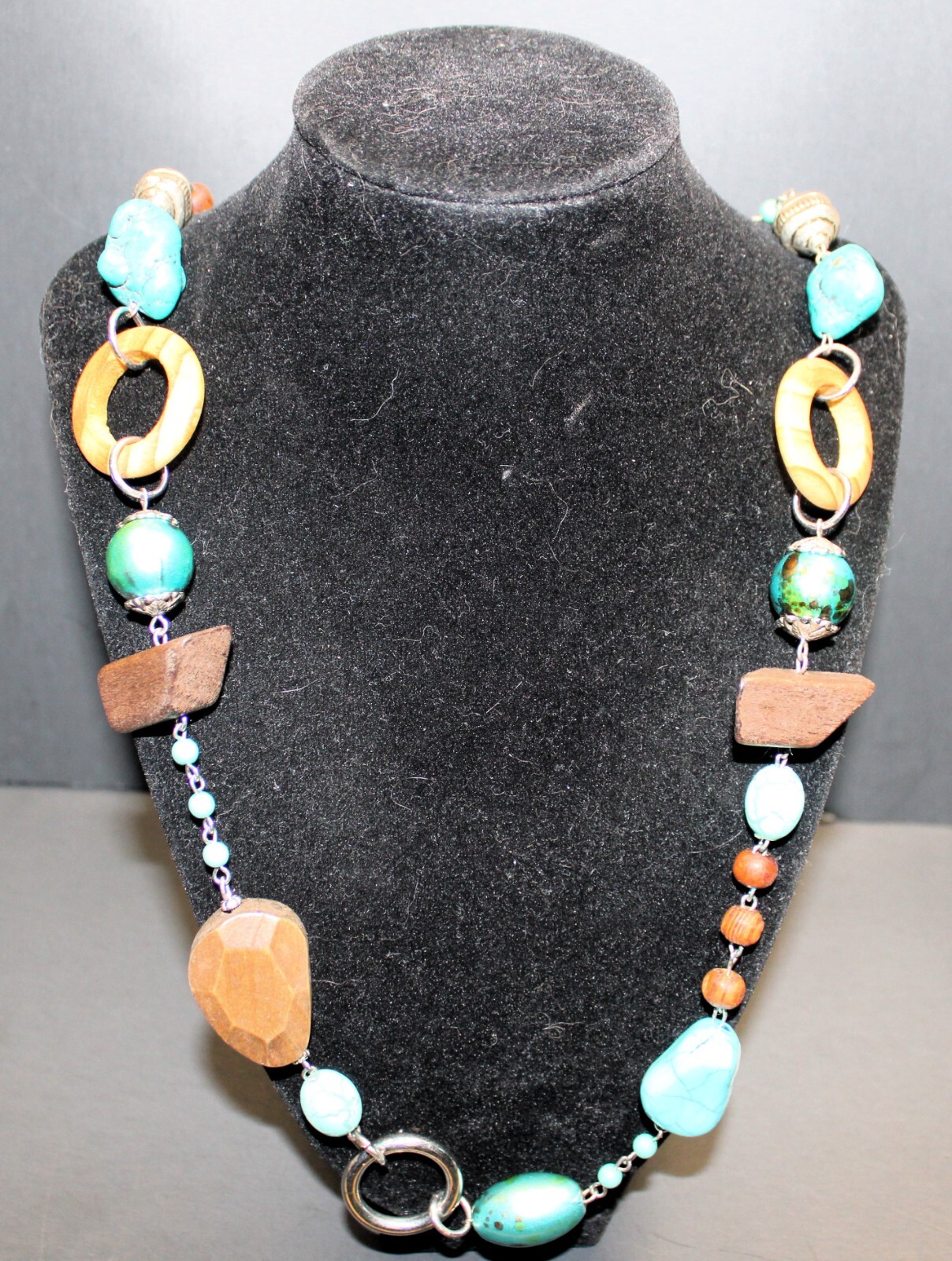 Handmade, Repurposed Multicolored Beaded Necklace by LunaCatDesgin