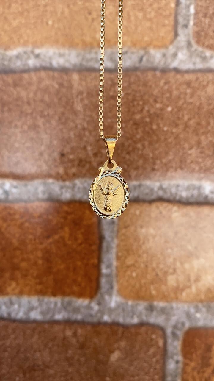 14K Gold Filled Divino Niño Necklace 16″ Toddler Gift Kids Cadena Oro Laminado