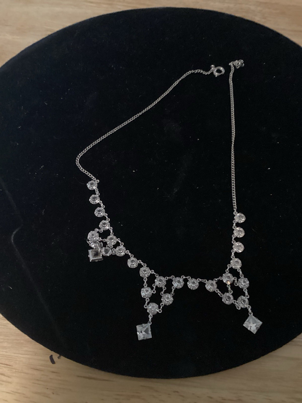 Open Back Necklace NOT STERLING