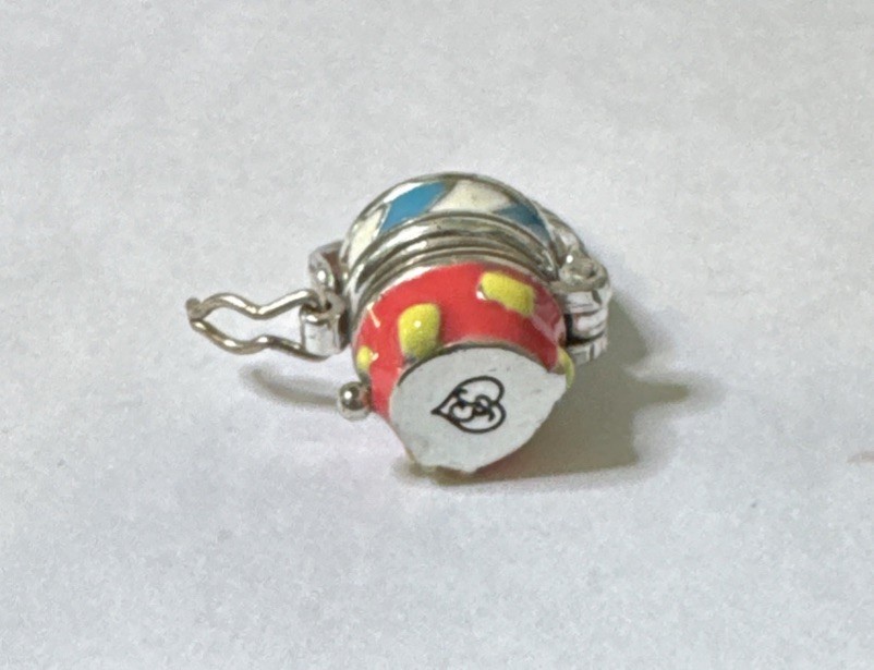 Brighton BEACH PAIL hinged Charm NWOT List $32 Rare Find!