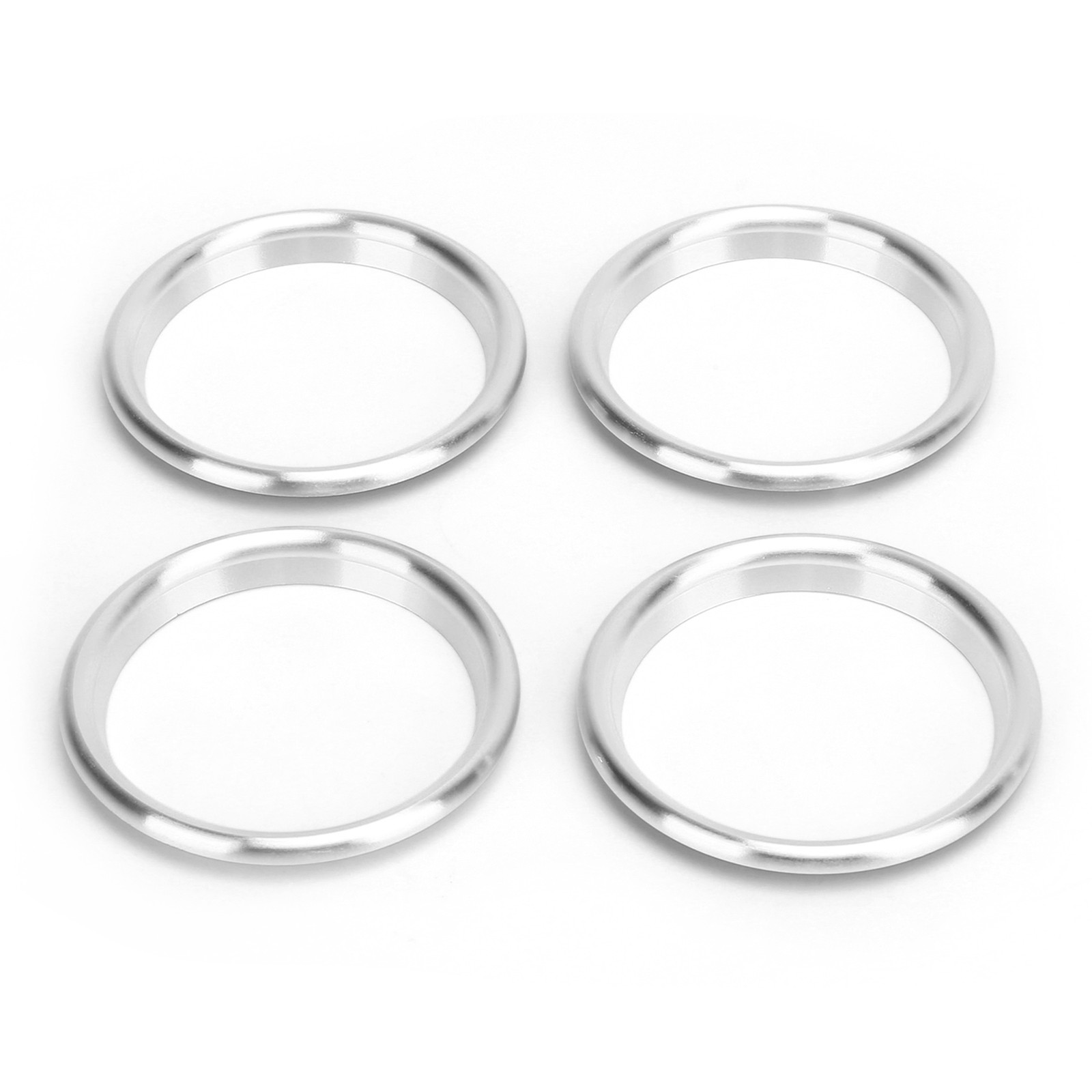 4pcs Silver Aluminum Alloy Air Outlet Ring For 2014-2019 TFTB