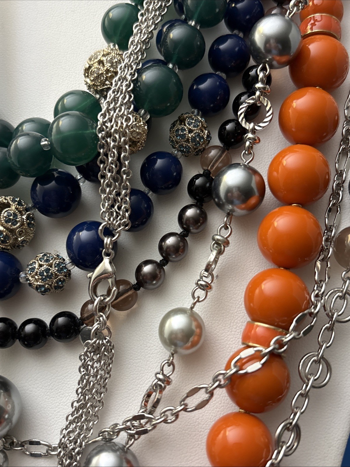 Talbots Necklace Chunky Beaded Lot of 7 Excellent Vintage Condition 1990s