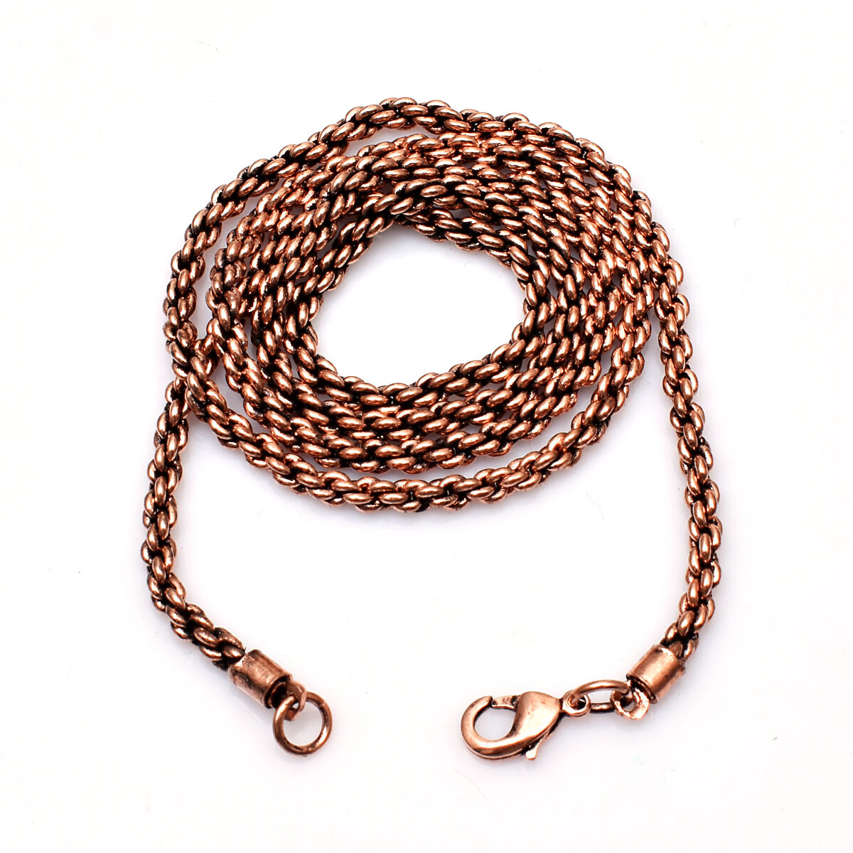 Pure Copper Rope Chain Designer Handmade Link Chain Necklace Jewelry RJ-05