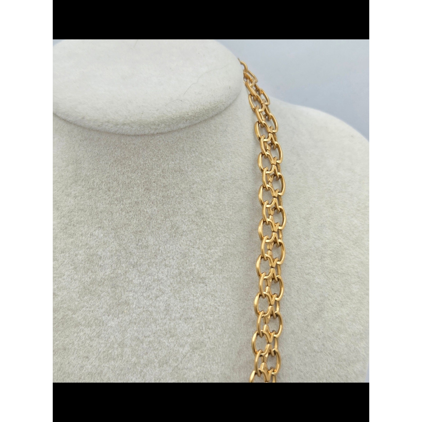 ​Brighton Multi-Strand Mixed Metal Chain Necklace 21″ Gold Silver Filigree