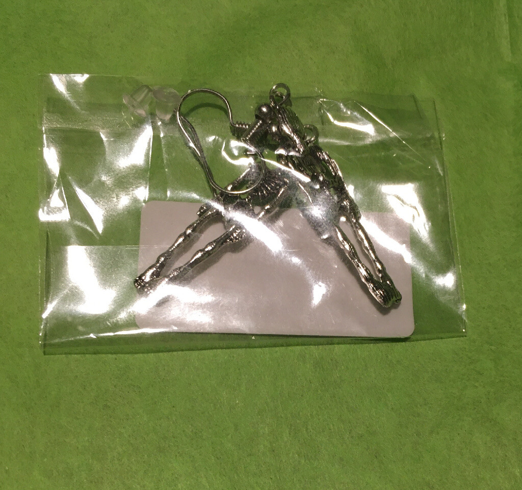 Silver Skeleton Earrings – Cute for Halloween and Everyday