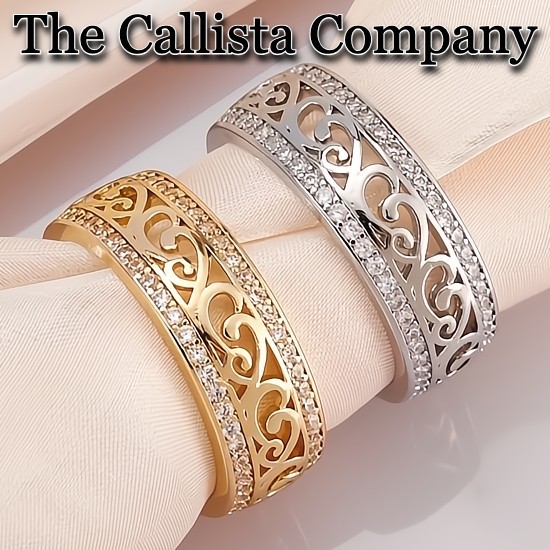30K+ Sold LAB-CREATED RD CUT CLEAR 3A+ CZ ELEGANT GOLD ETERNITY BAND SZ 6-8
