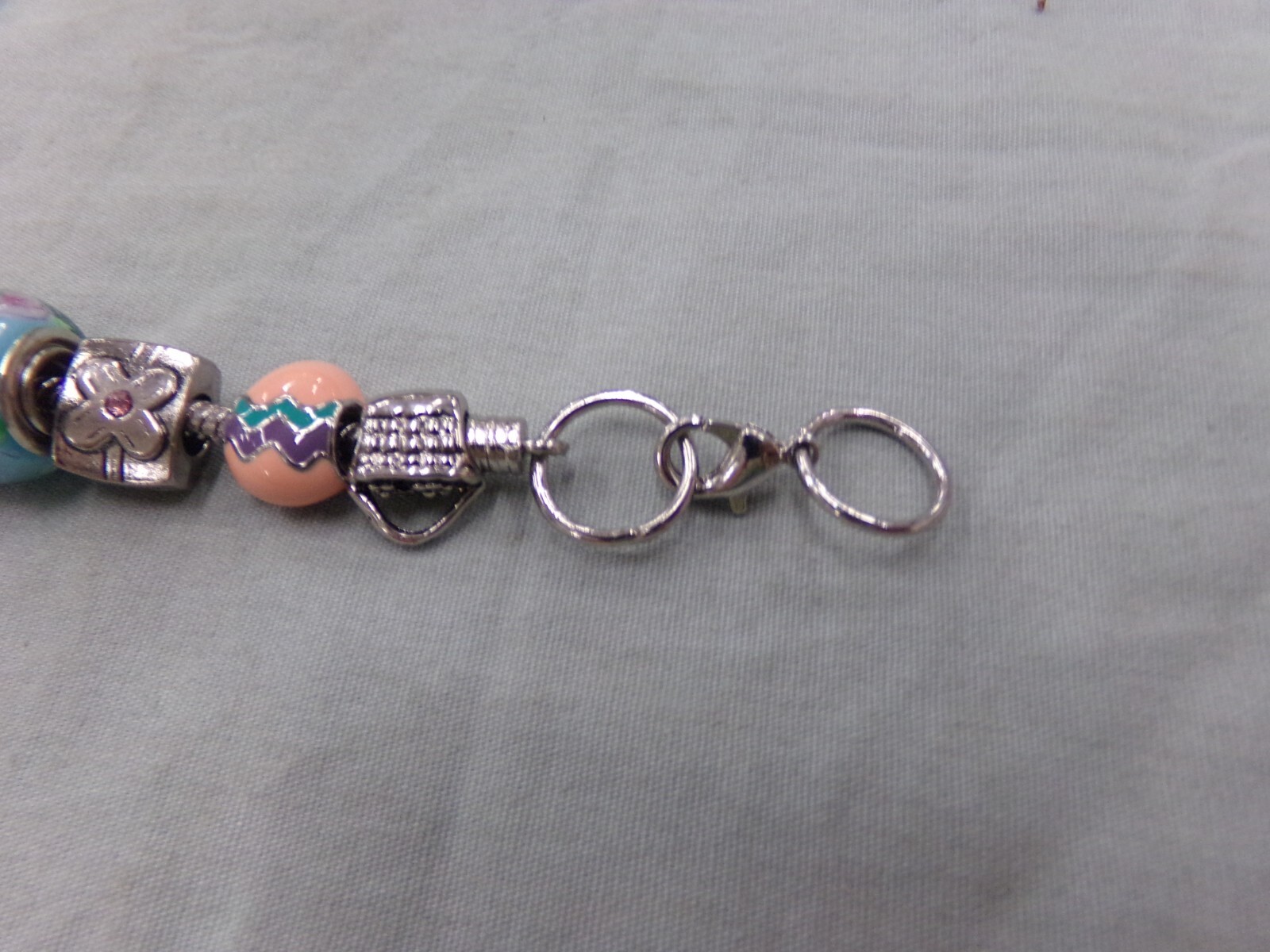 Willabee & Ward April Easter Charm 8″ Bracelet NEW Bunny-Basket-Eggs-Umbrella