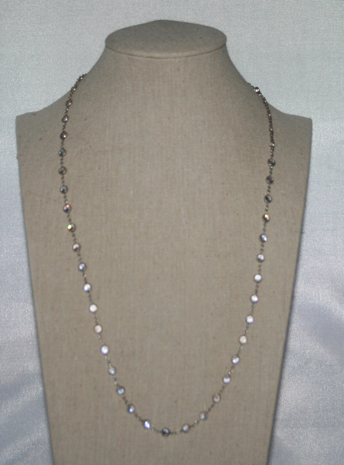 Silpada Sterling Silver Cubic Zirconia “Raindrop” Necklace N1962 – 22 inches