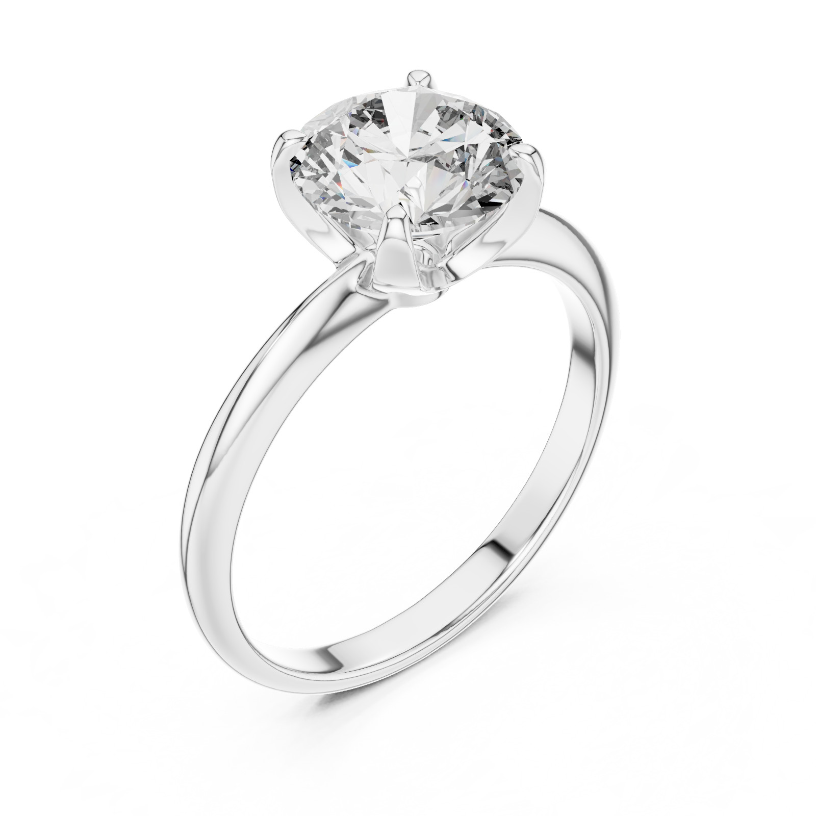 2.43CT Cushion Cut Lab Grown Diamond Ring 925 Silver Solitaire Gift For Her