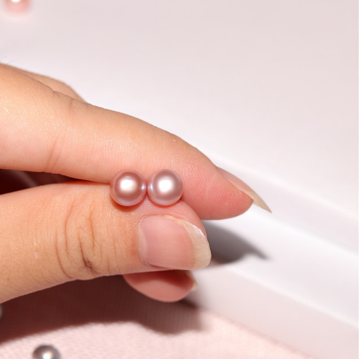 S925 Sterling Silver Genuine Cultured Freshwater 3-12mm Pearl Stud Earrings Gift